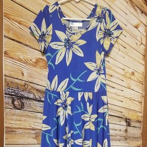 Dot Dot Smile Lucy Twirl Dress Blue Floral 8/10